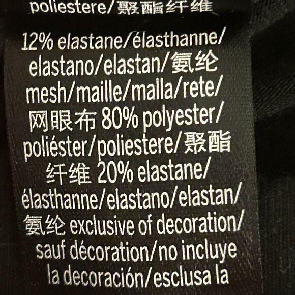 Victoria Sport Black Leggings with Mesh Criss Cross Detail at Ankles S - Picture 7 of 7